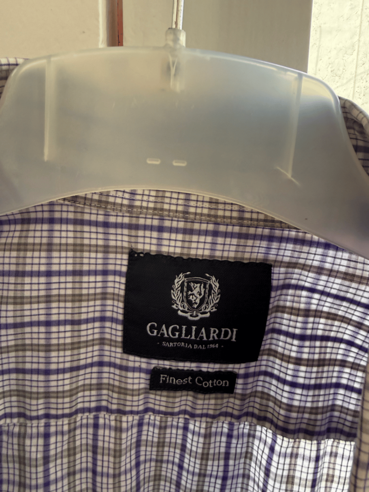 Gagliardi Checkered Cotton Shirt, photo 2