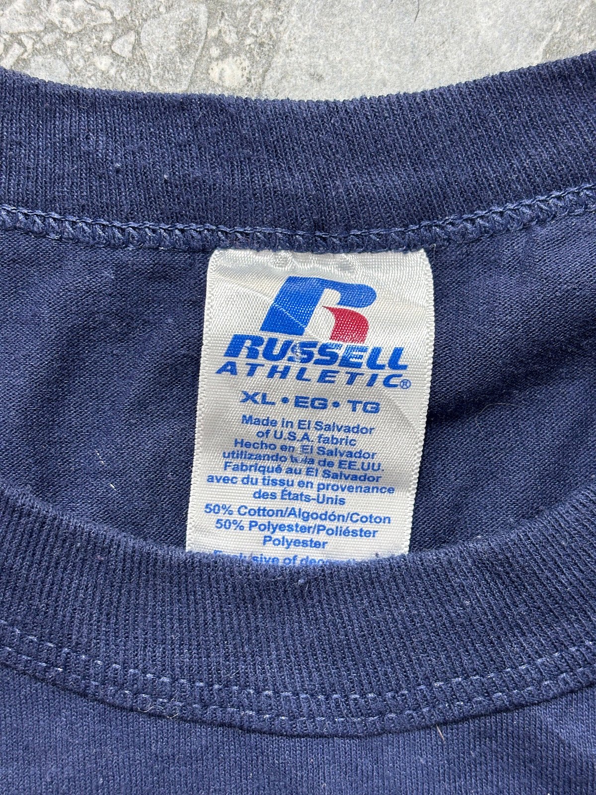 T-shirt Russell Athletic blu navy con grafica - photo 4