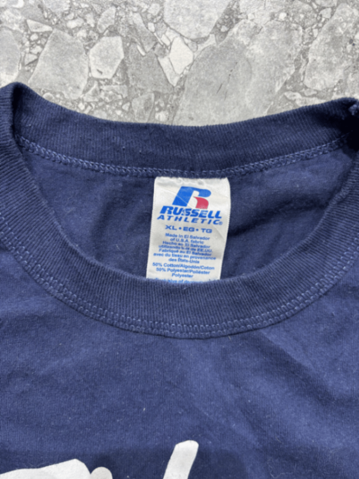 T-shirt Russell Athletic blu navy con grafica - photo 3