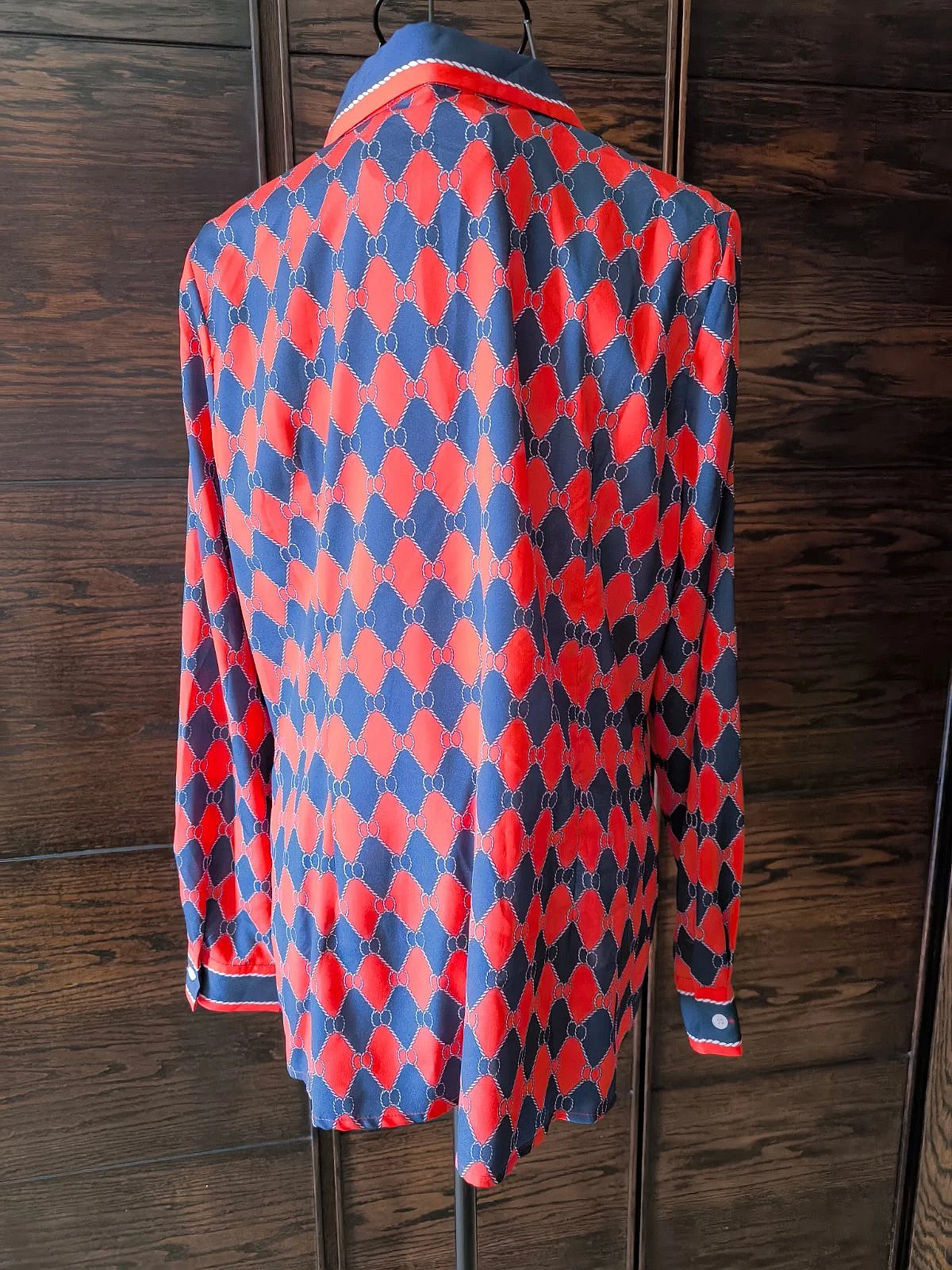 Geometric pattern button up shirt, photo 3