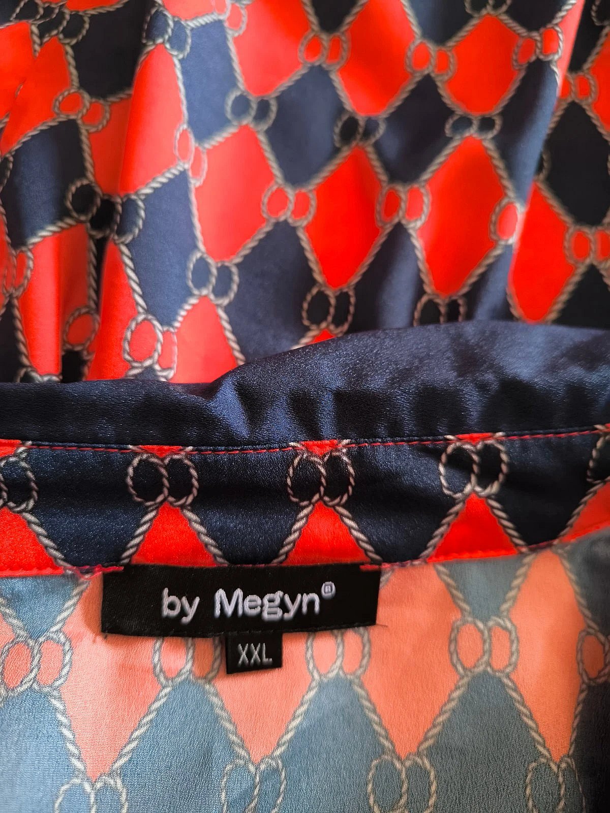Geometric pattern button up shirt, photo 4