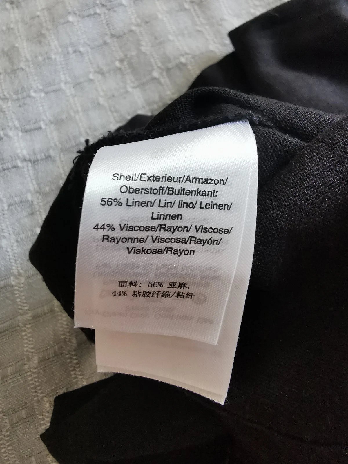 DKNY Black Off-Shoulder Dress Linen  - photo 3