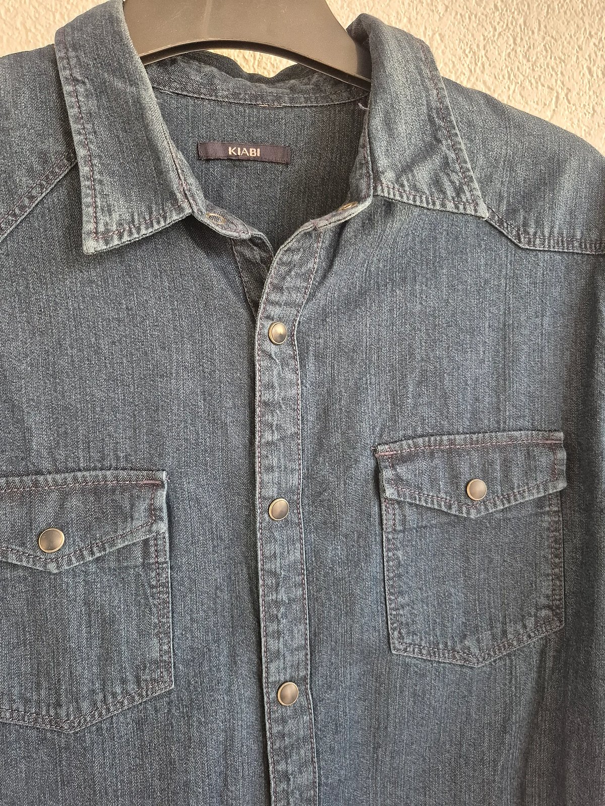 KIABI Denim Western Shirt man, photo 2