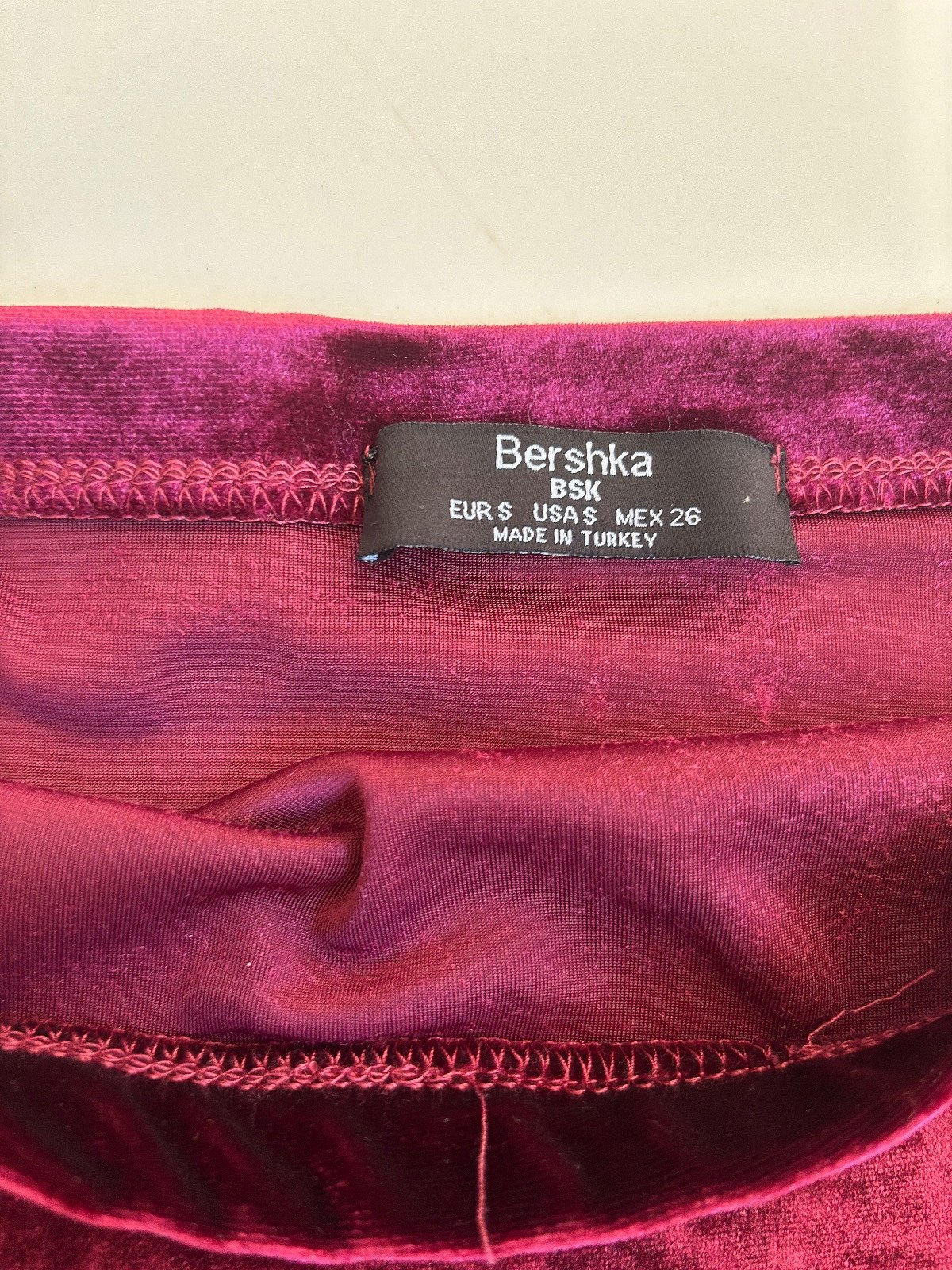 Burgundy Velvet Tube Top, photo 2