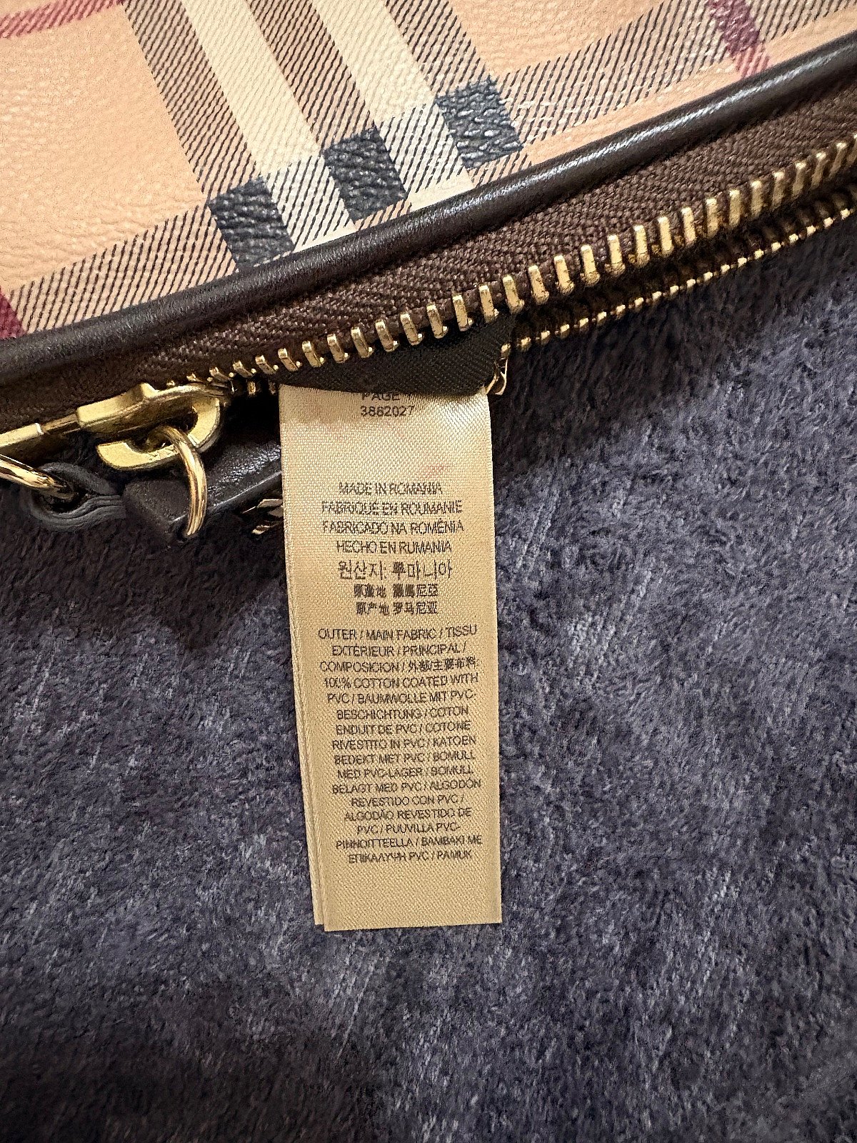 Burberry Check Print Chain Pouch, photo 3