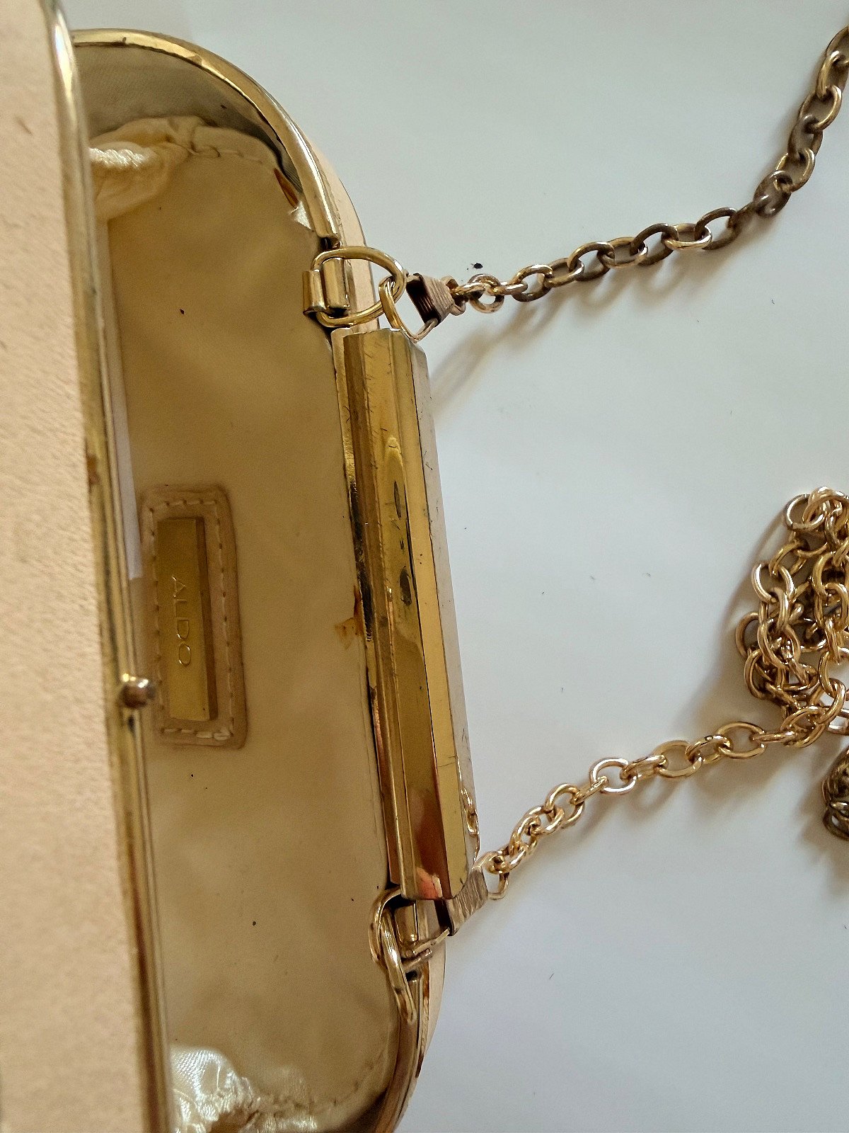 Gold & Champagne Art Deco Evening Clutch Bag – Wedding, Party & Occasion Handbag - photo 5