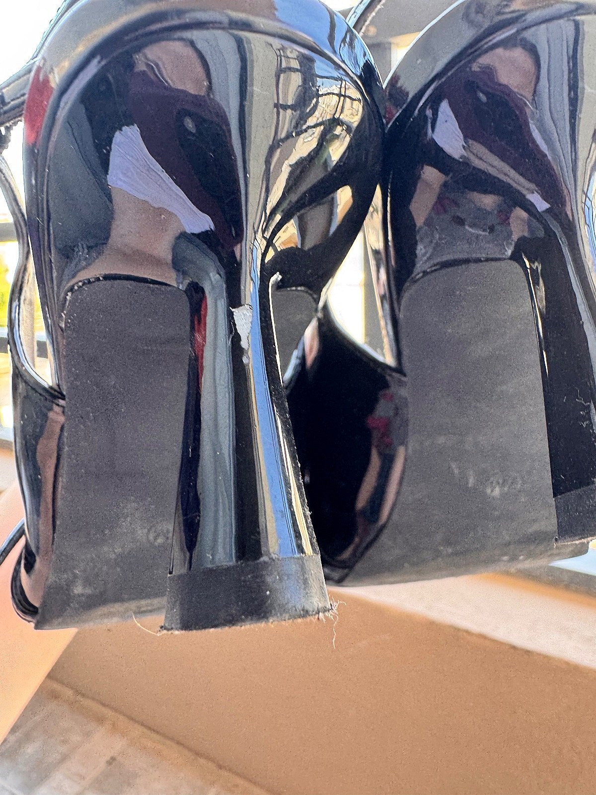 Anne Michelle Black Patent Heels - photo 4