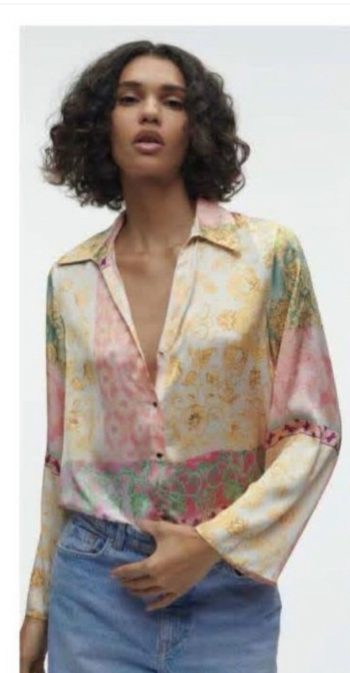 Camisa de satén estampada, foto 3