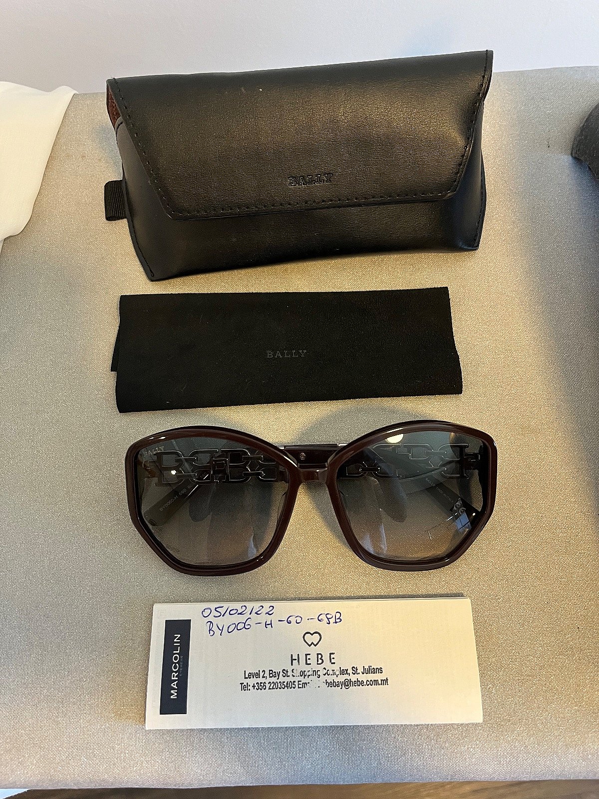 Bally Oversized Dark Sunglasses, photo 3