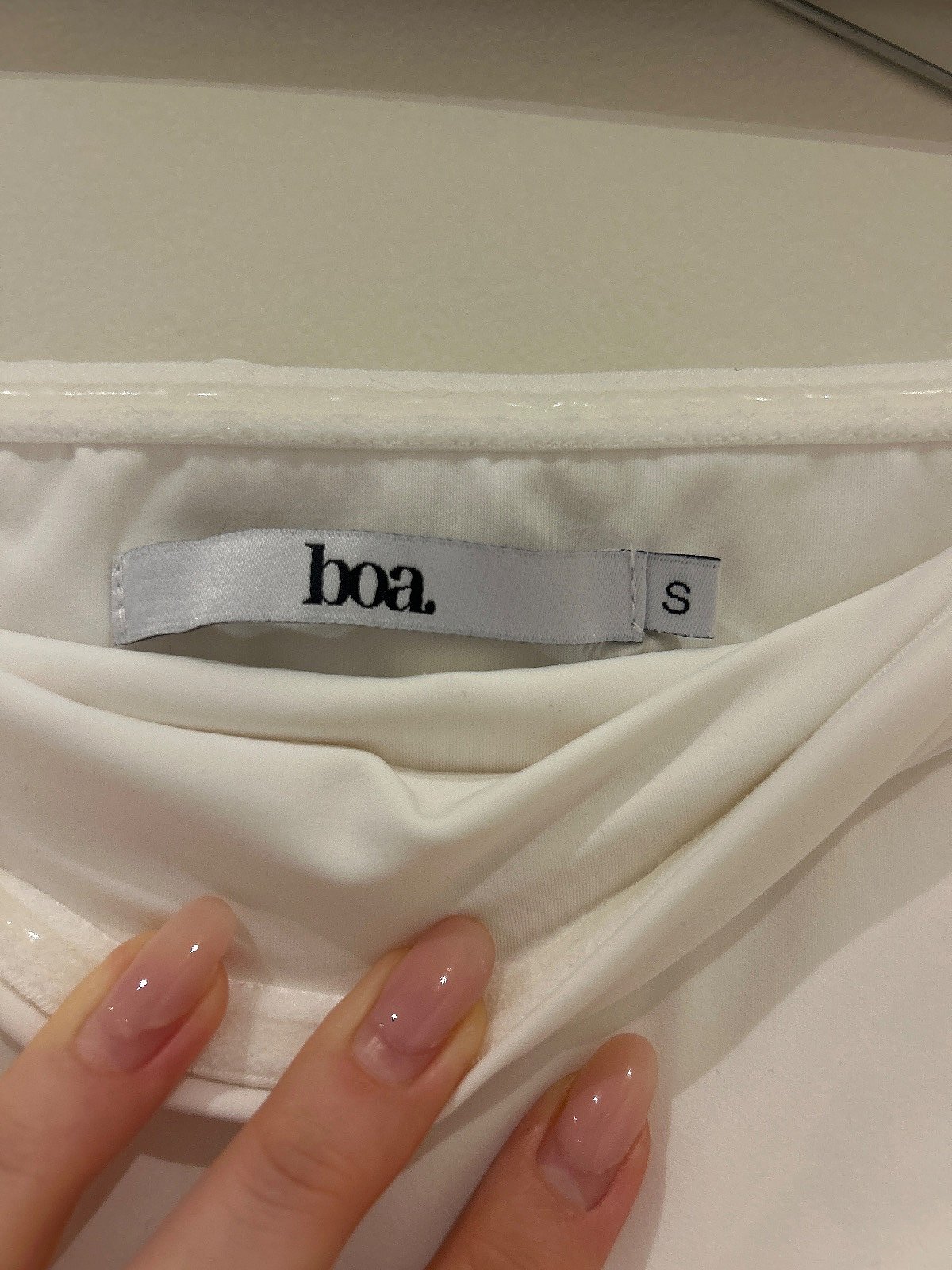 BOA White Strapless Midi Dress with side zip (S), photo 5