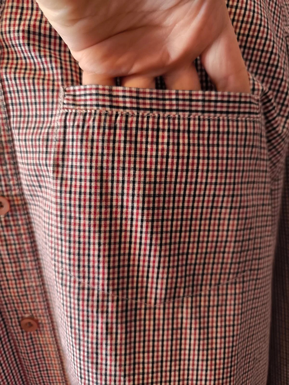 Button-down checked long-sleeve shirt, photo 4