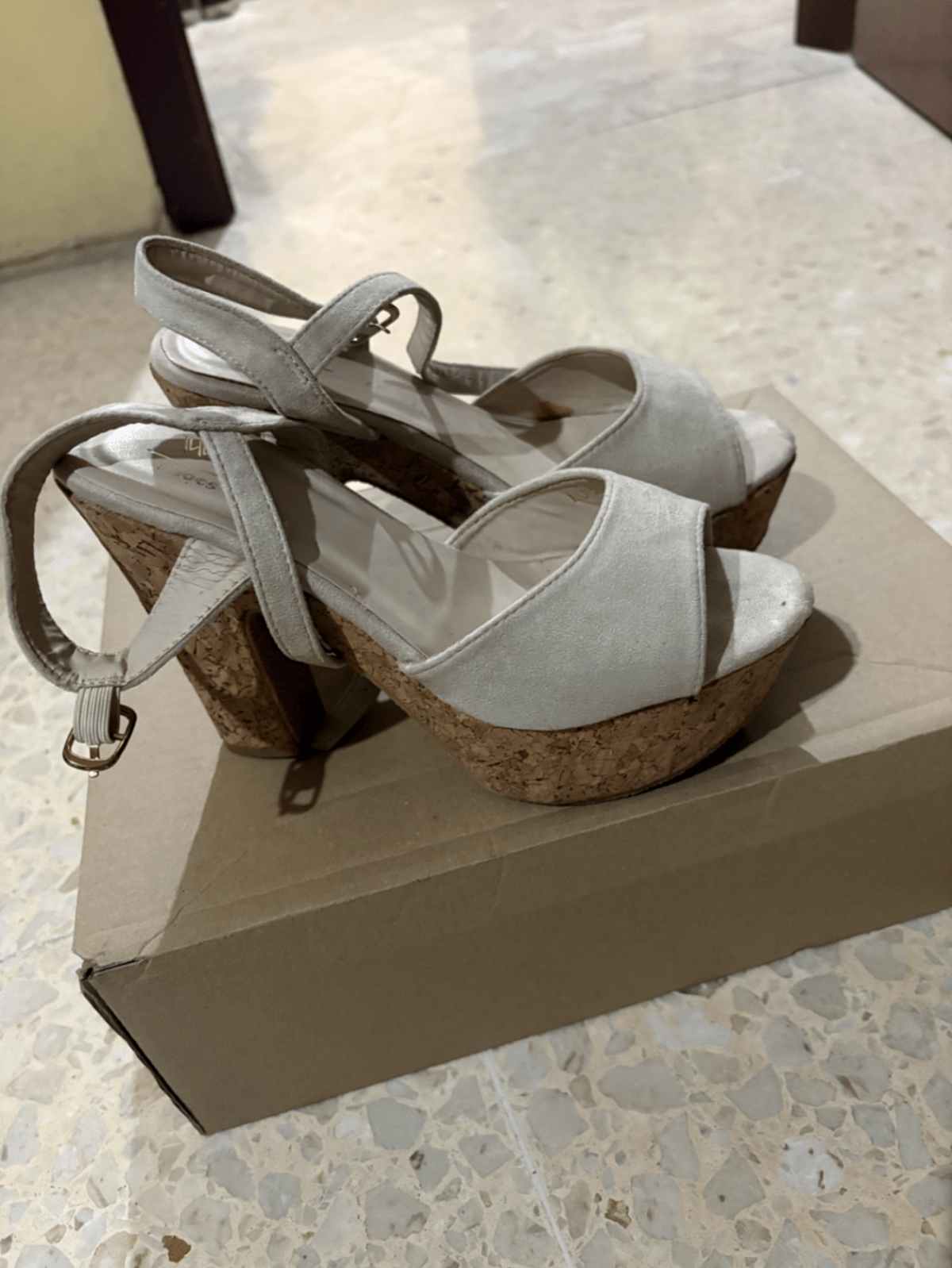 Chunky Platform Cork Wedge Sandals, photo 2