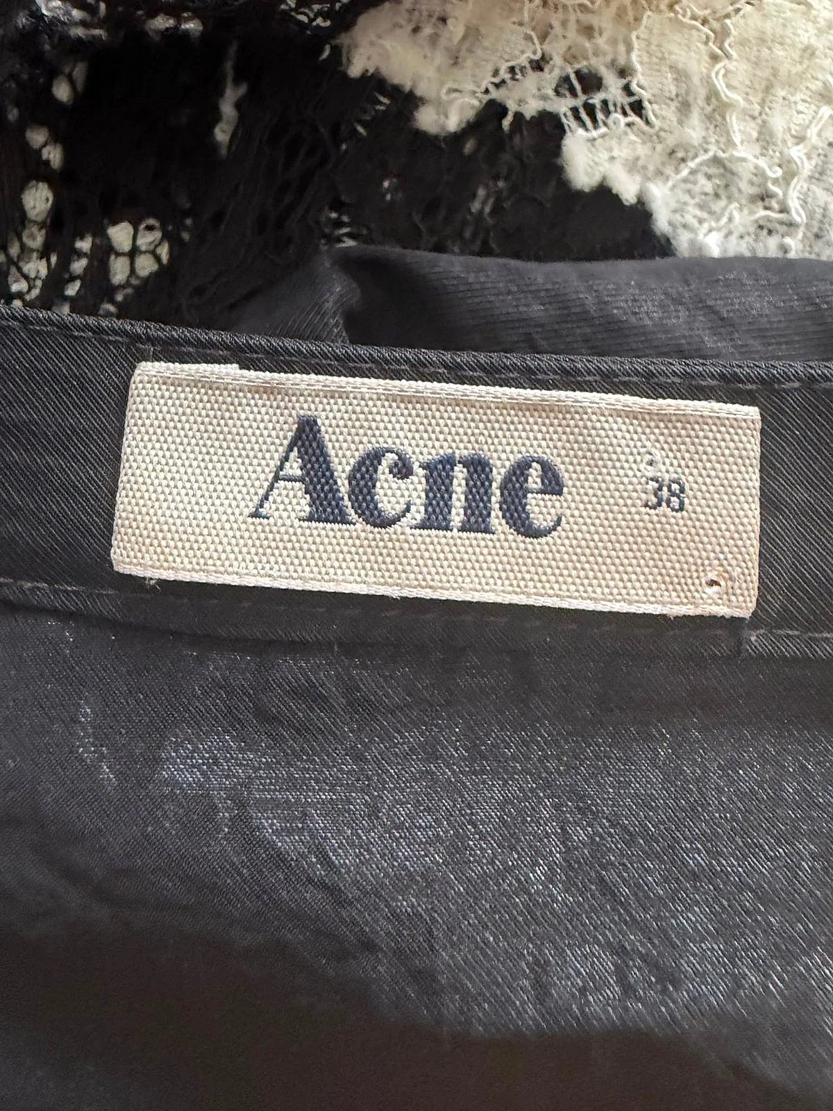Black Acne Studios Pleated Skirt, photo 3