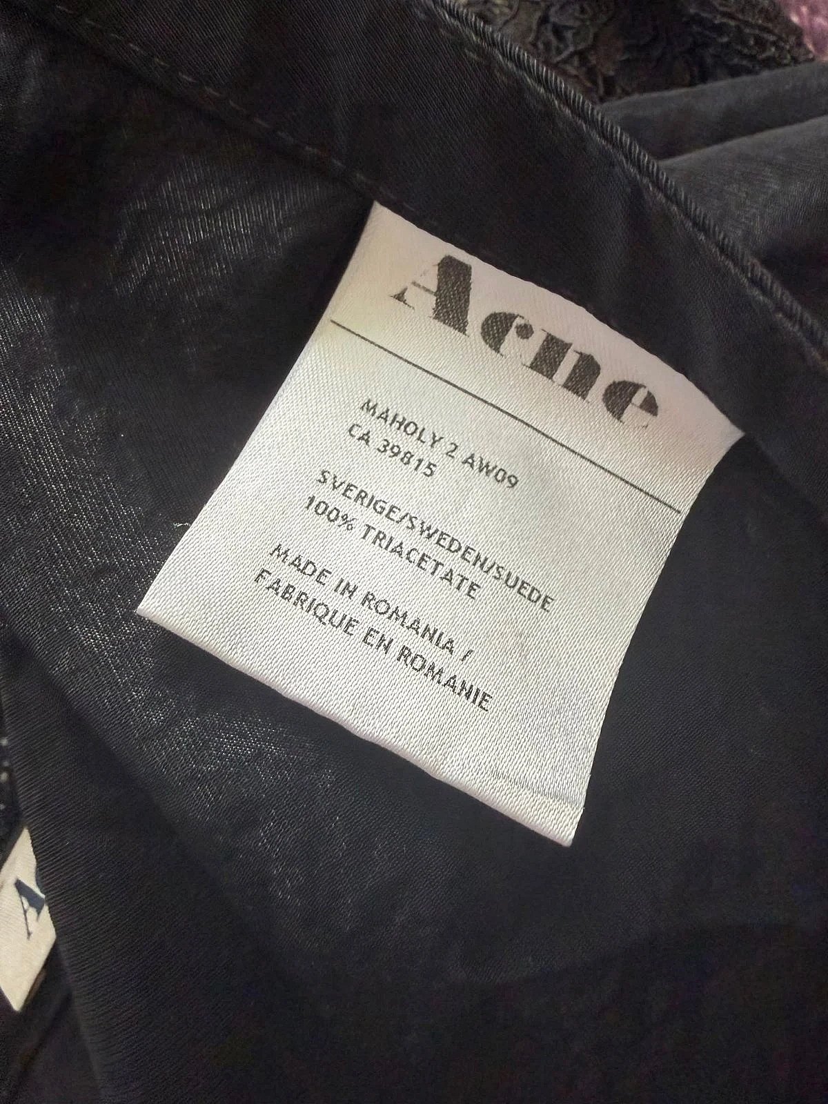 Black Acne Studios Pleated Skirt, photo 2