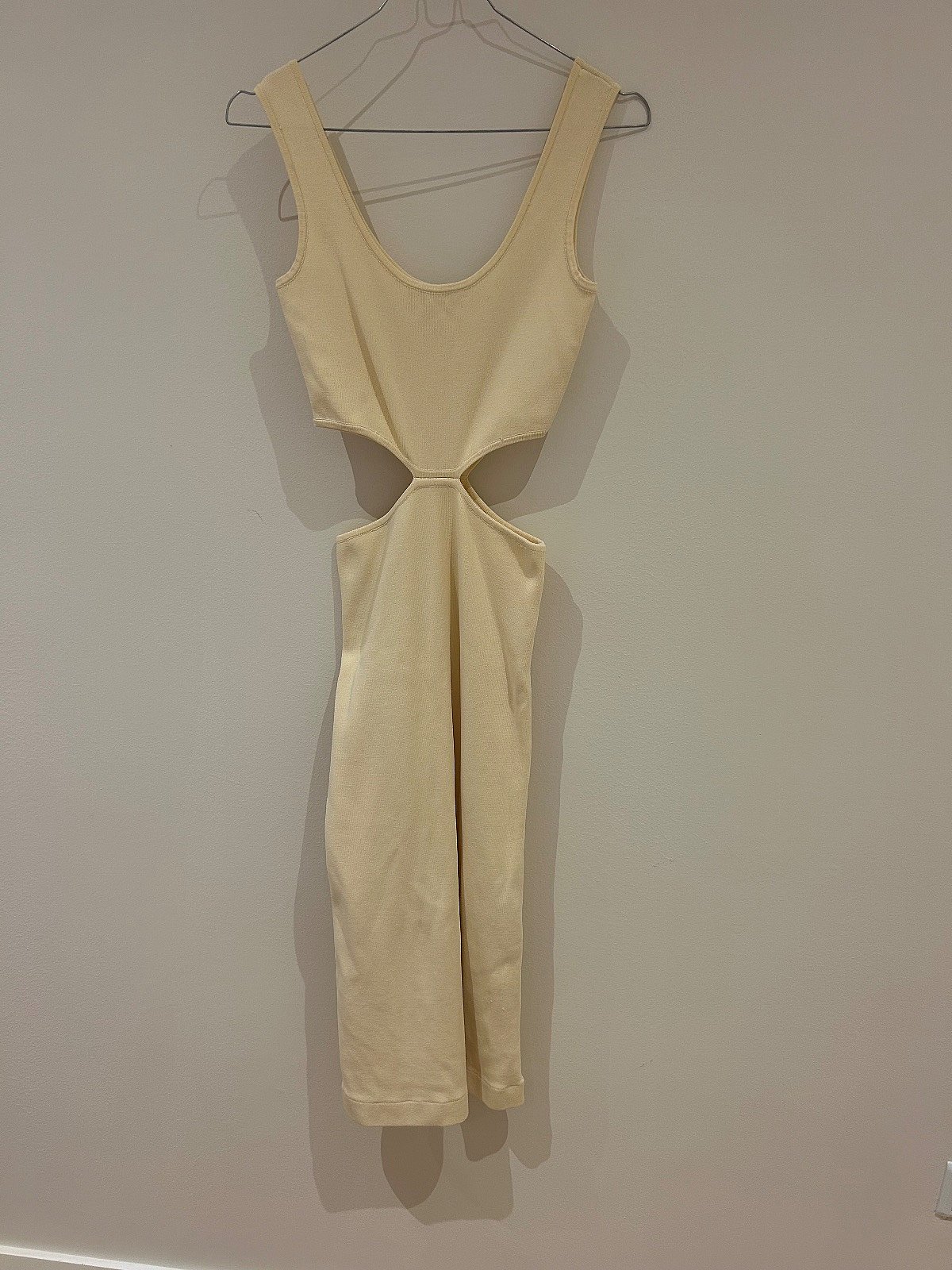 Zara Cream cut-out midi dress (S), photo 3