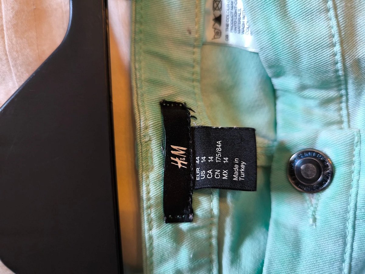 Vaqueros verde menta de H&M, foto 3
