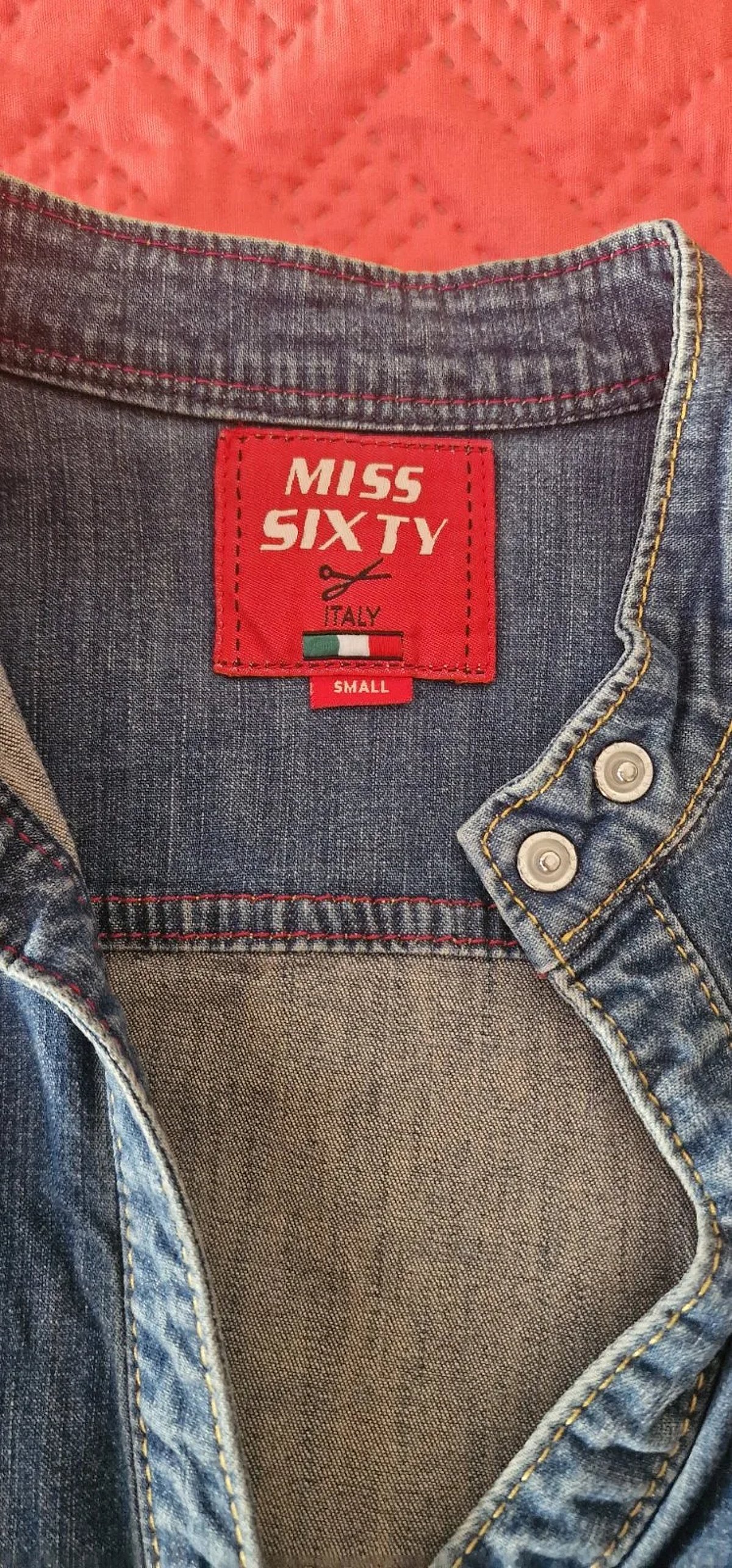 Miss Sixty Y2K Denim Mini Dress – Size S, photo 3