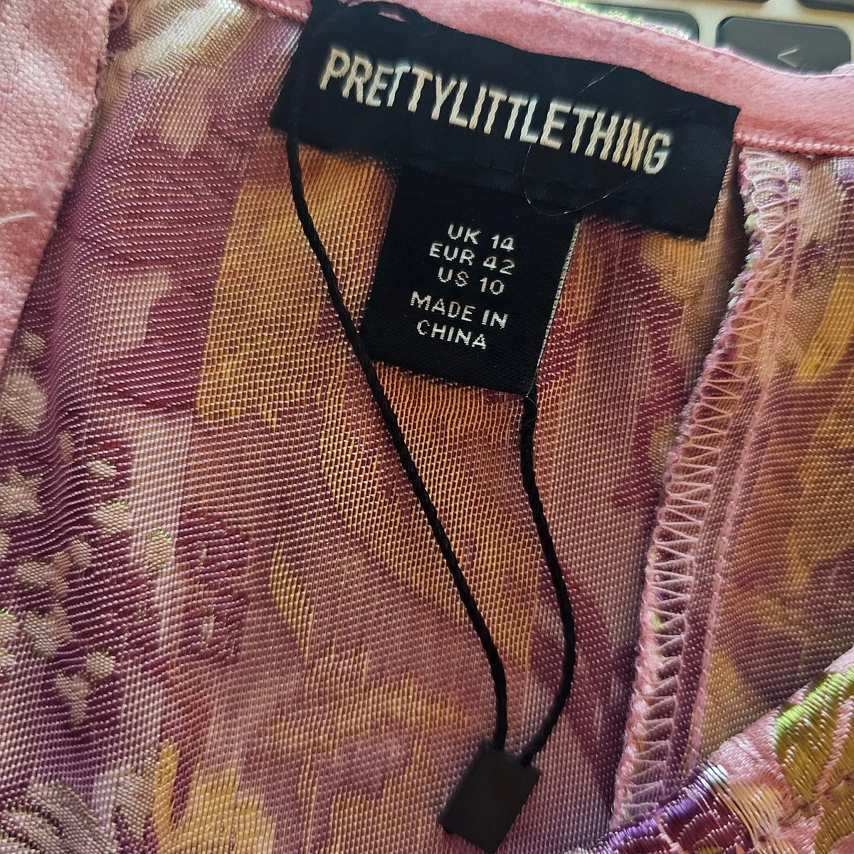 Pretty Little Thing Pink Floral Jacquard Corset Top - photo 3
