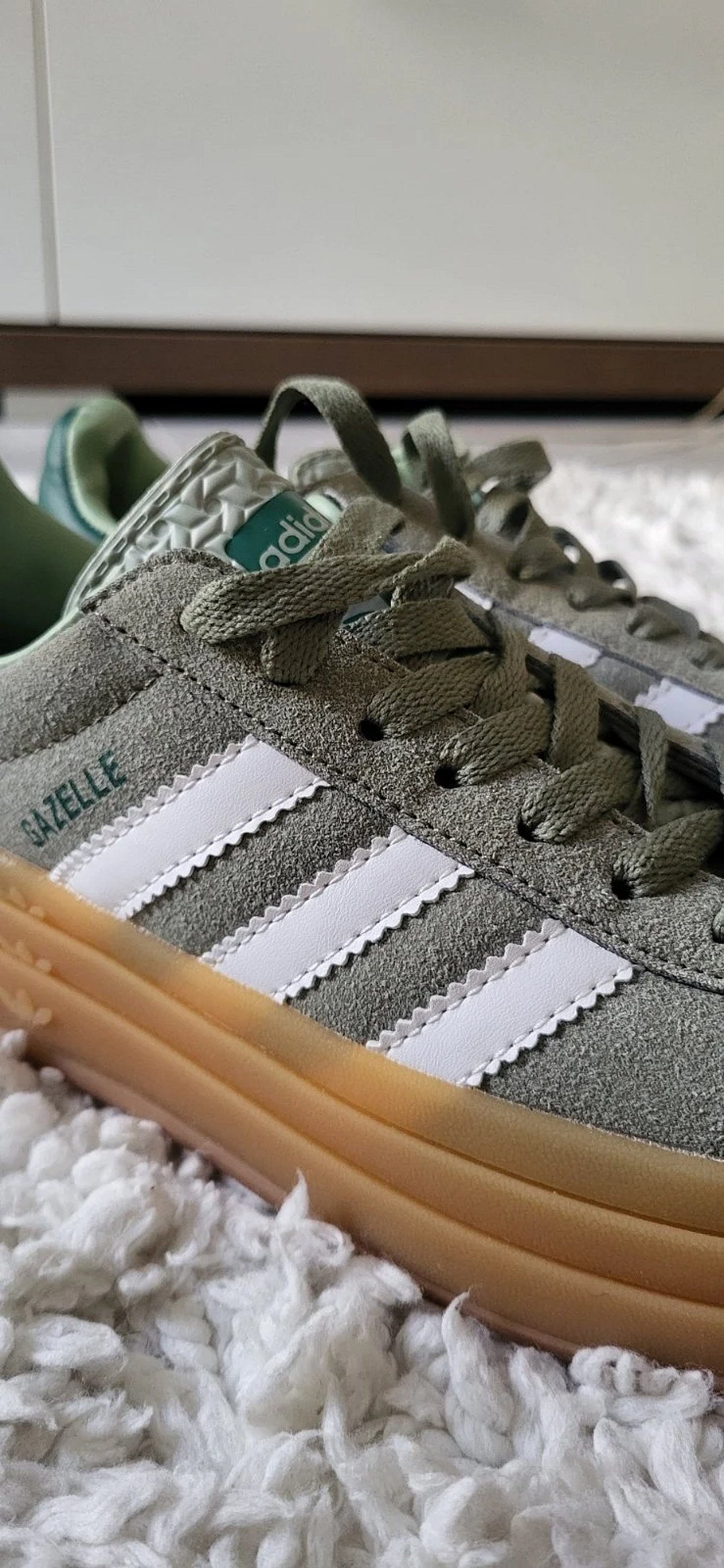 Adidas Gazelle Bold Olive Sneakers, photo 2