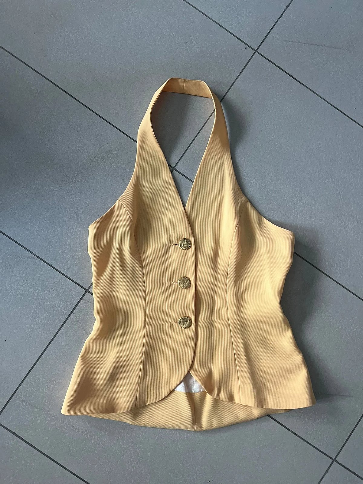 Vintage Yellow Three Piece Suit Set, photo 3
