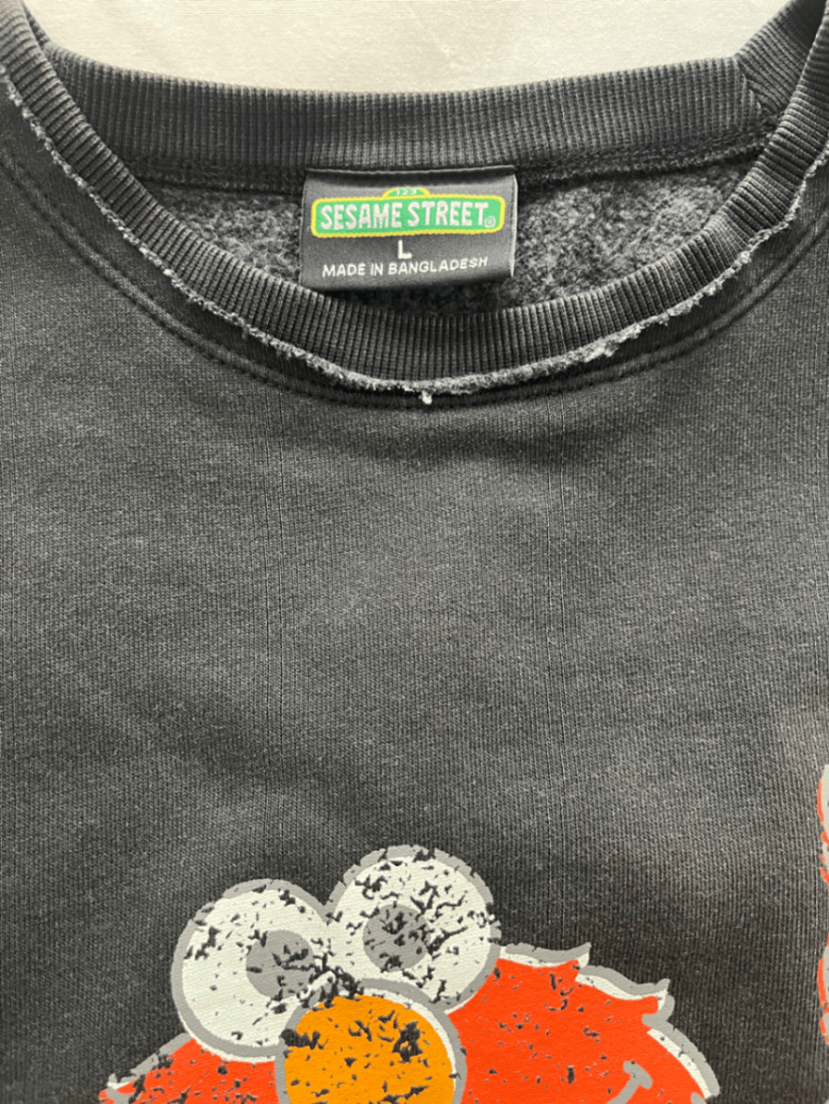 Black Sesame Street Elmo Sweatshirt, photo 5
