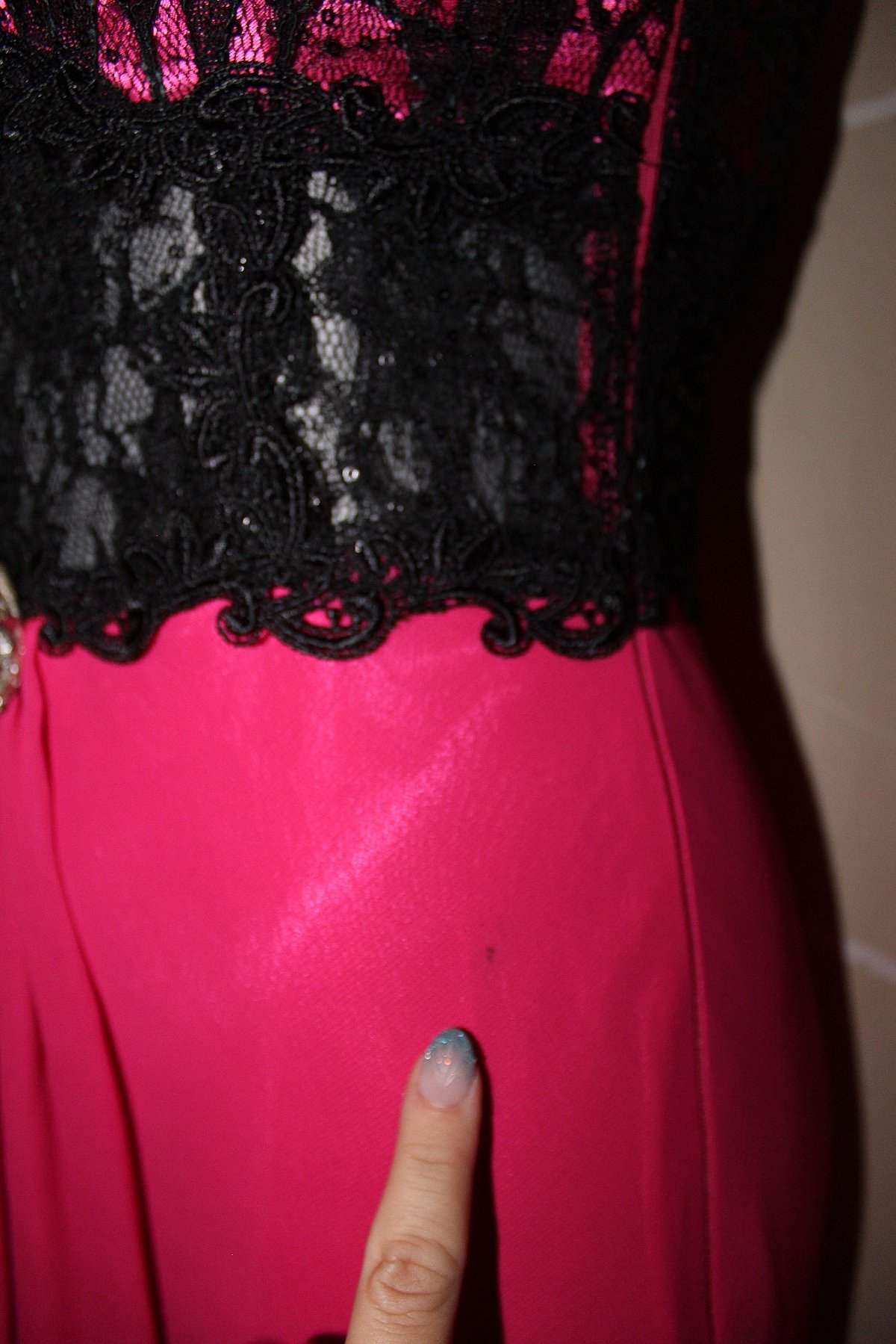 Hot Pink Evening Dress EU38, photo 4