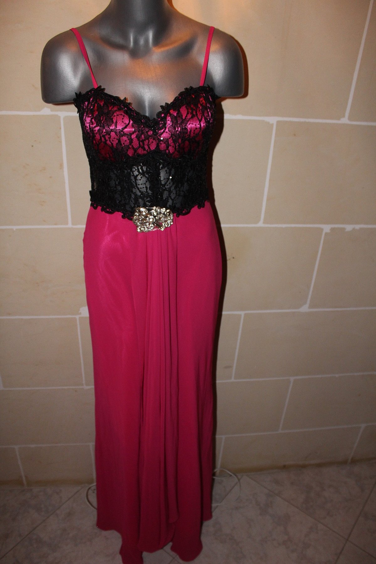 Hot Pink Evening Dress EU38, photo 2
