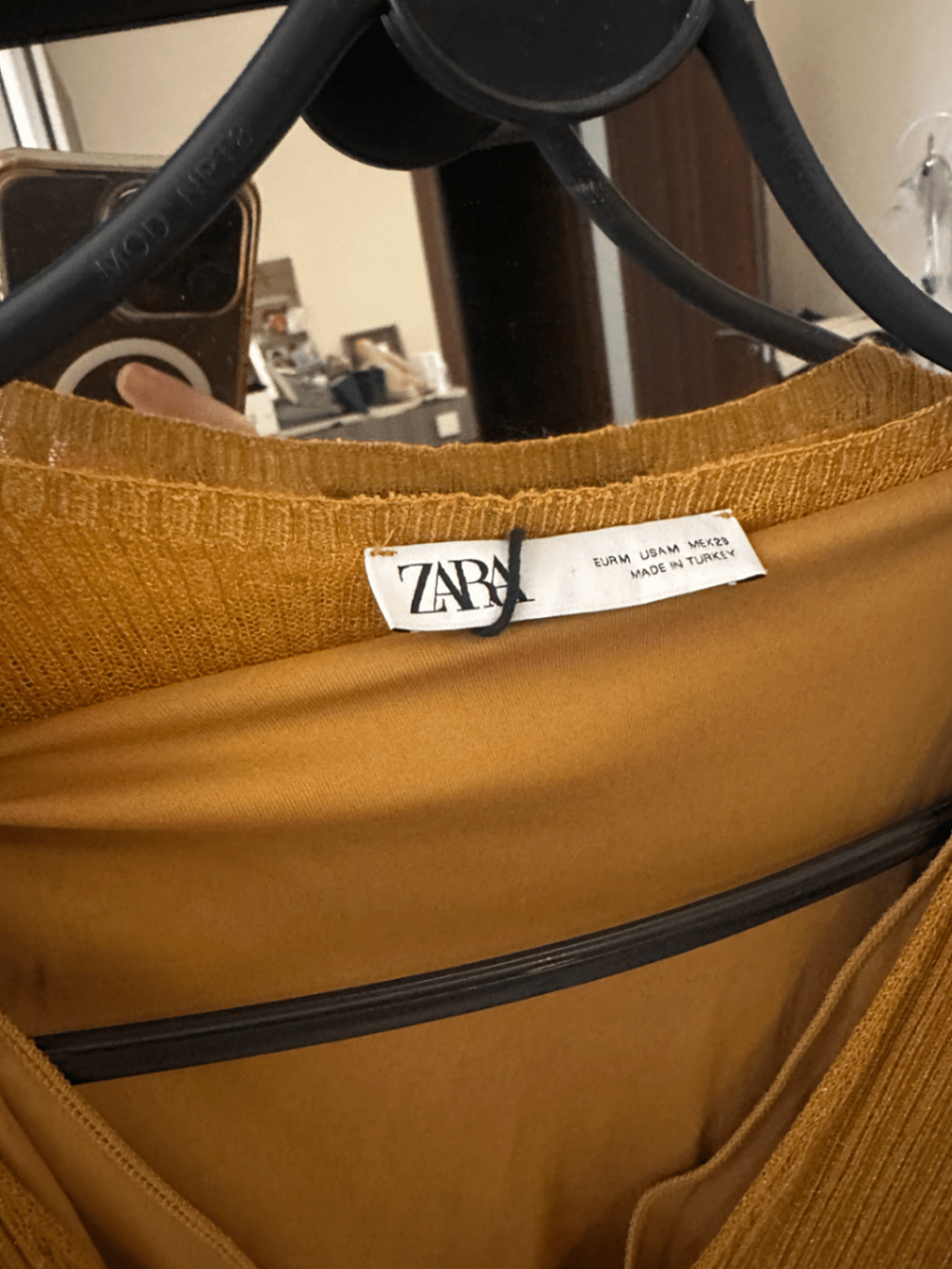 Mustard Ribbed Mini Dress, photo 2