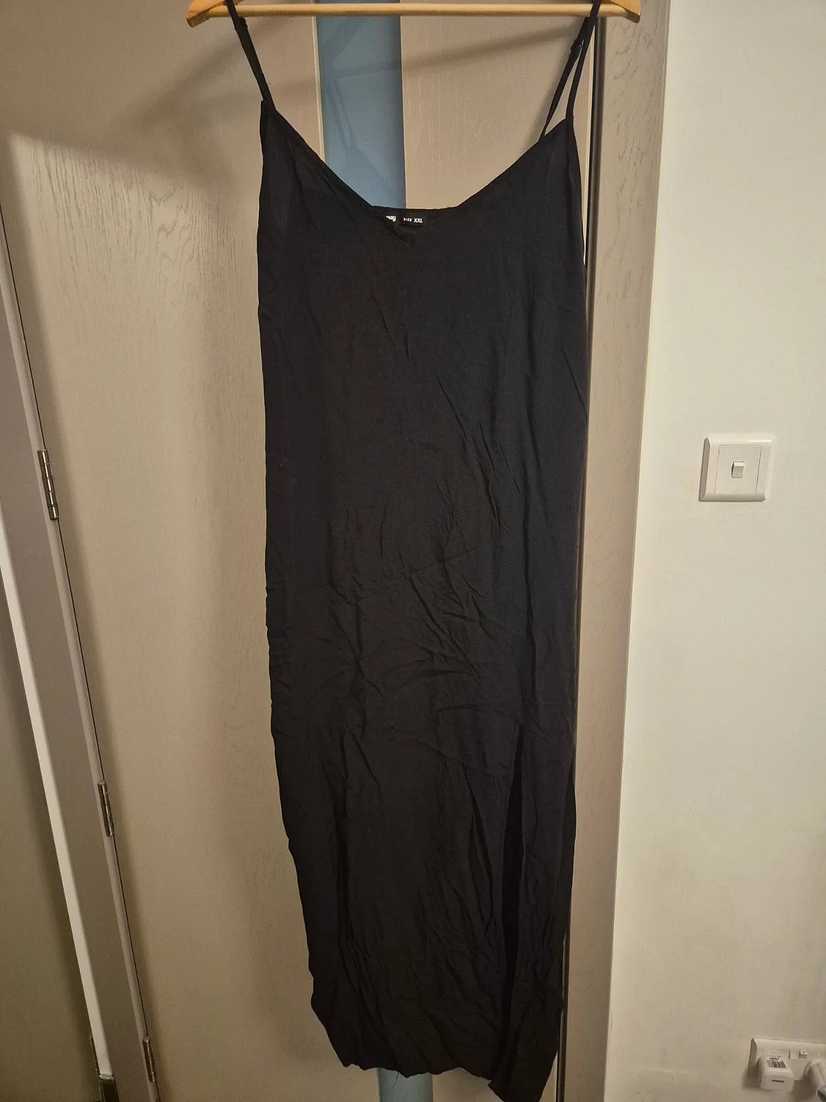 Black Sinsay Maxi Slip Dress, photo 2