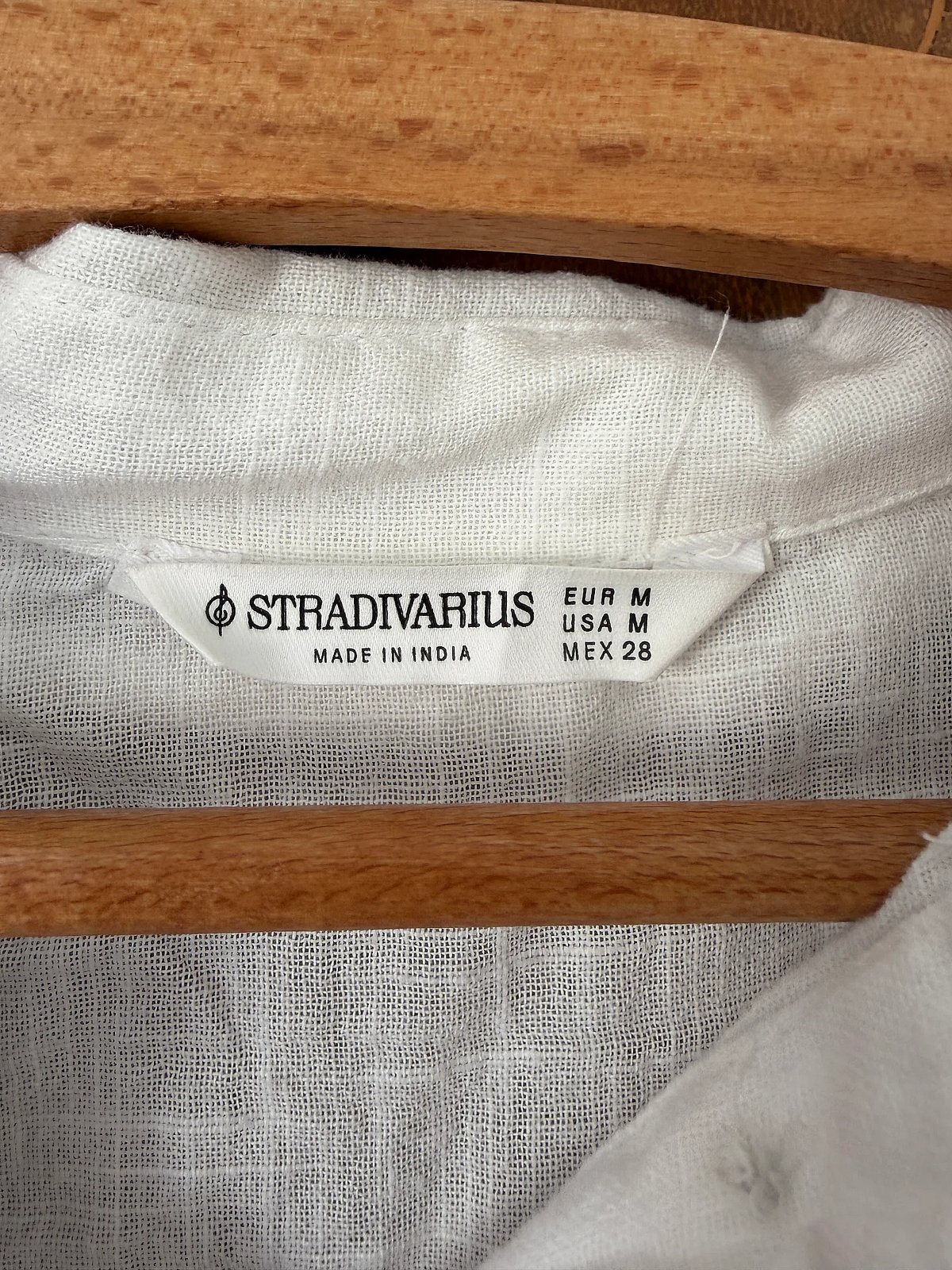 White linen blend shirt - photo 3