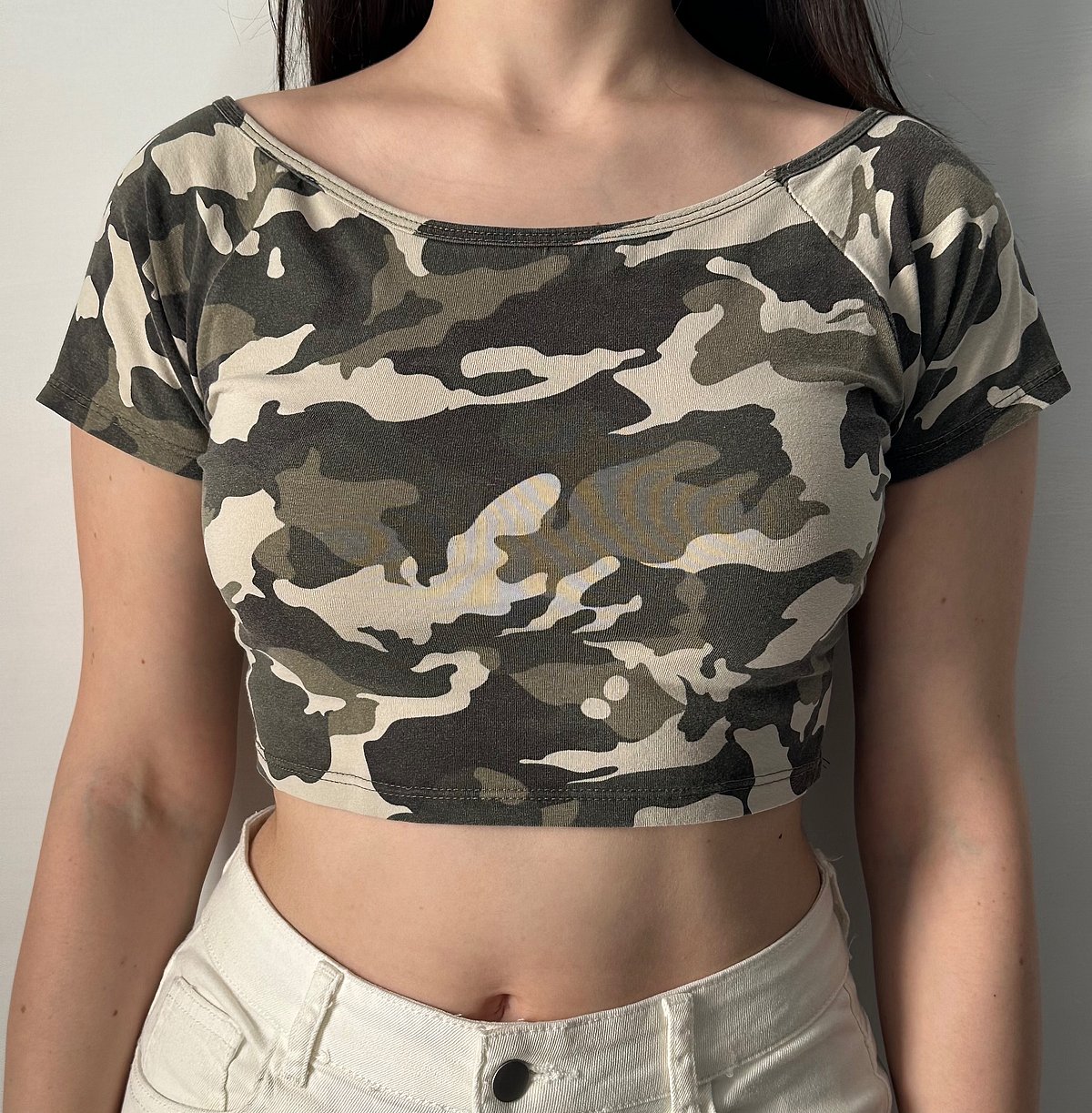 Camo print crop top, photo 2