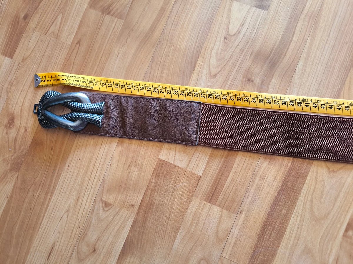 Brown elasticated waist belt, photo 3