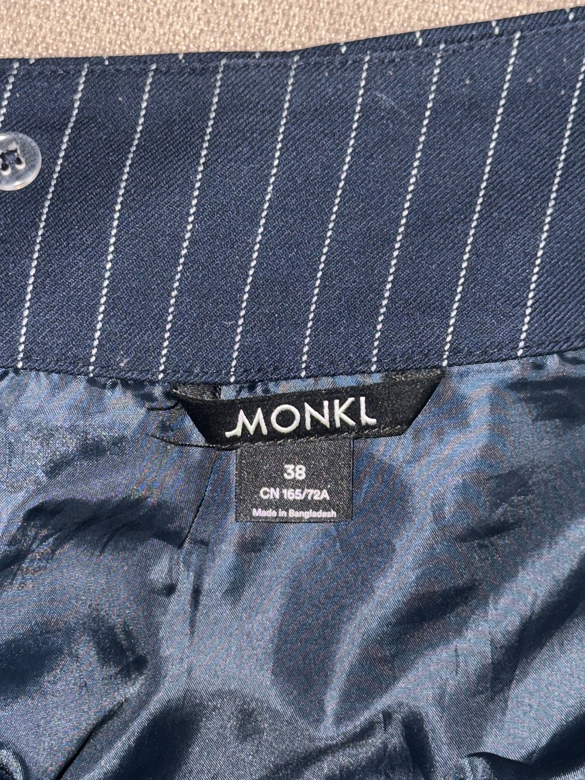 Navy Pinstripe Mini Skirt, photo 4