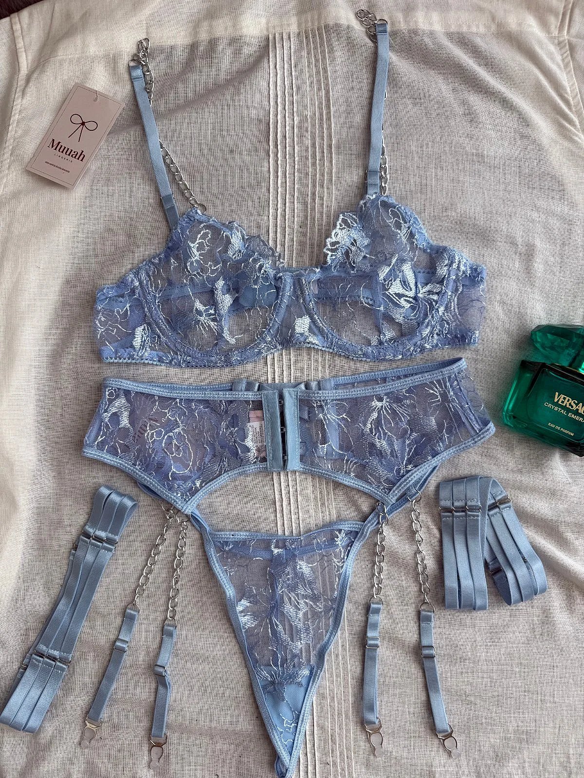 Set di lingerie blu "Dark Fantasy", foto 2
