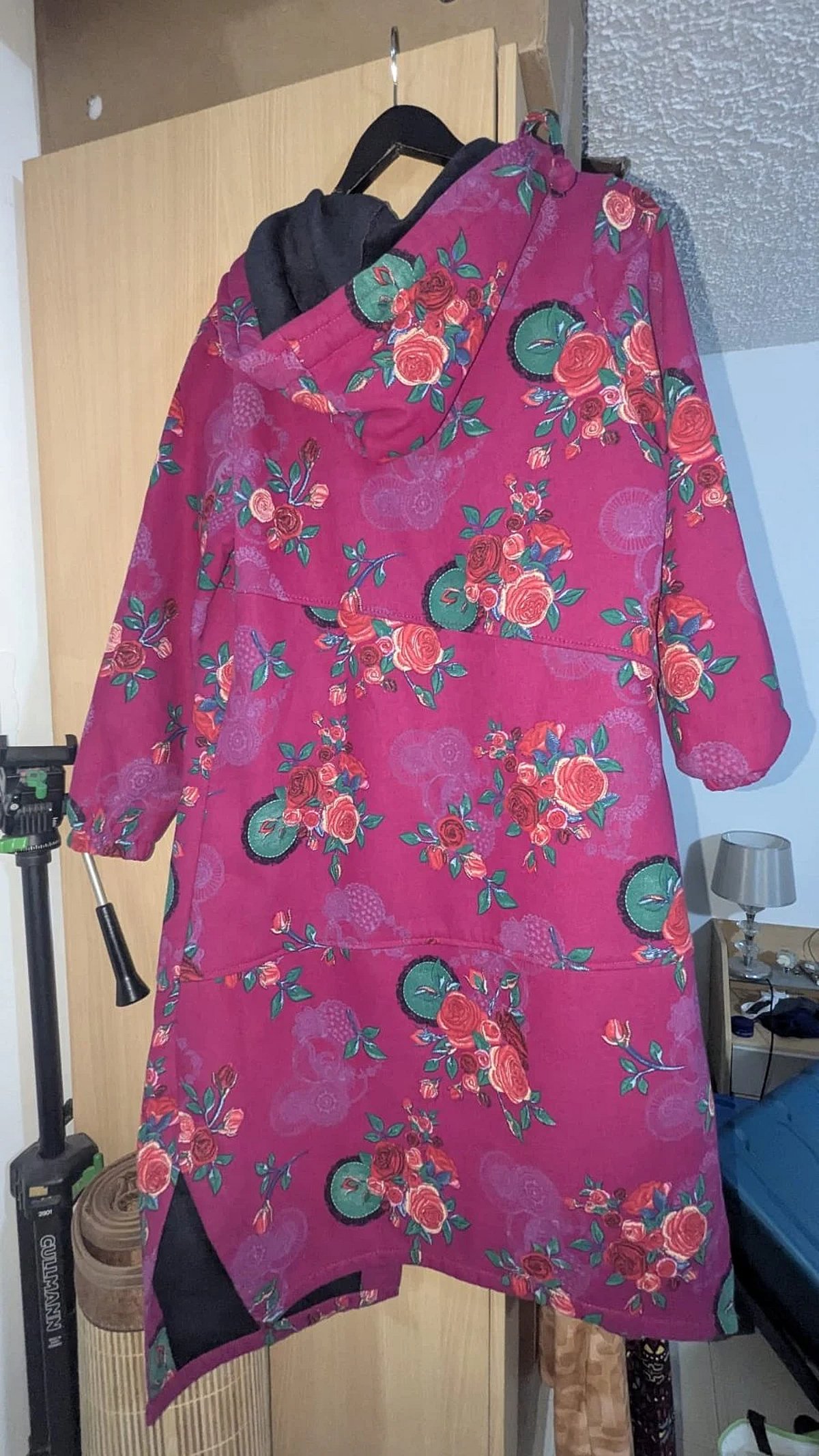 Floral hooded long coat, photo 2