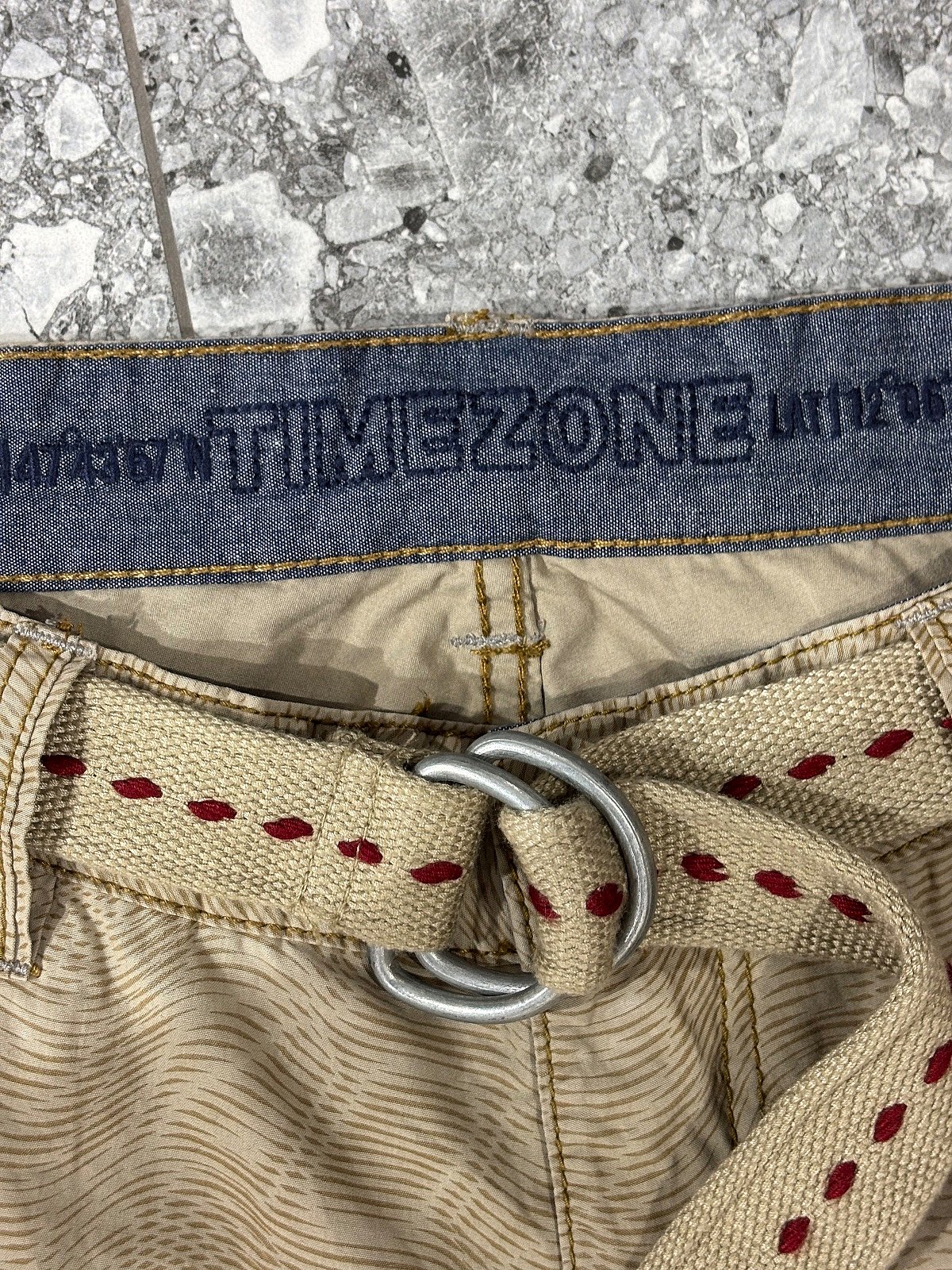 Pantaloni cargo cropped con fantasia Timezone - photo 7