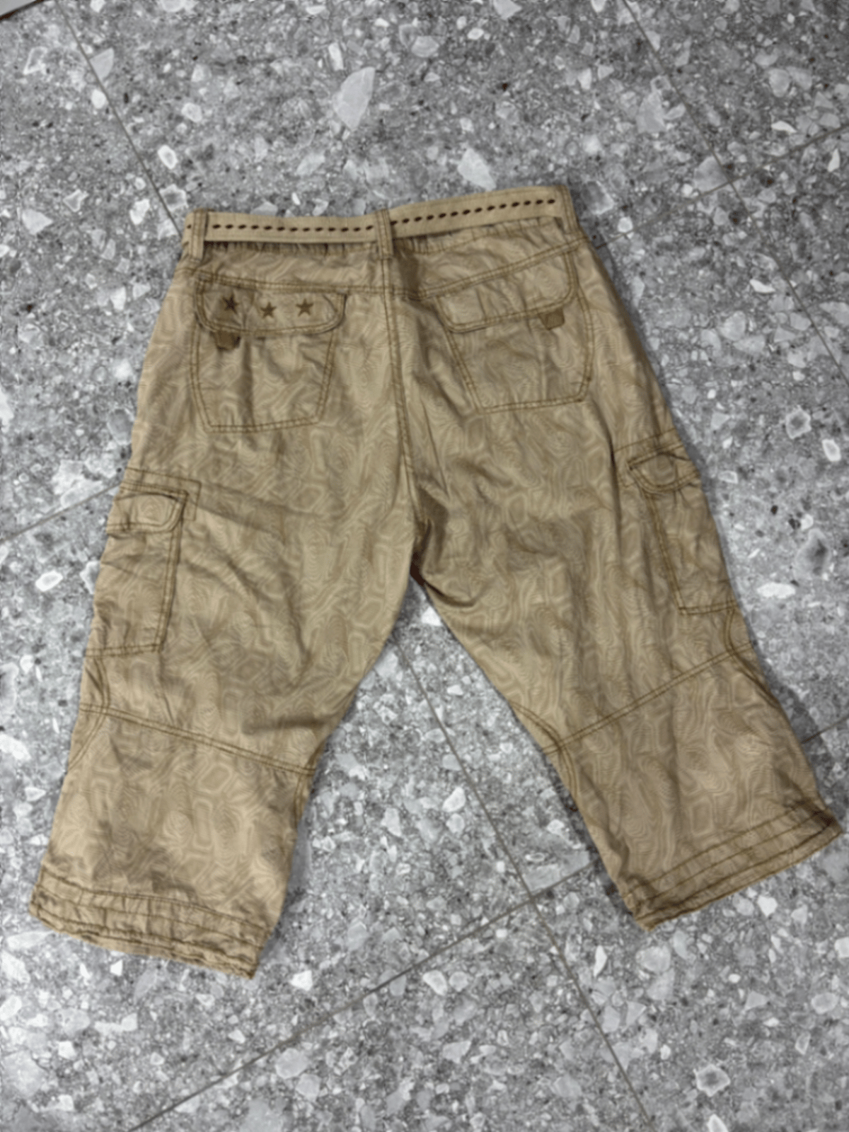 Pantaloni cargo cropped con fantasia Timezone - photo 4