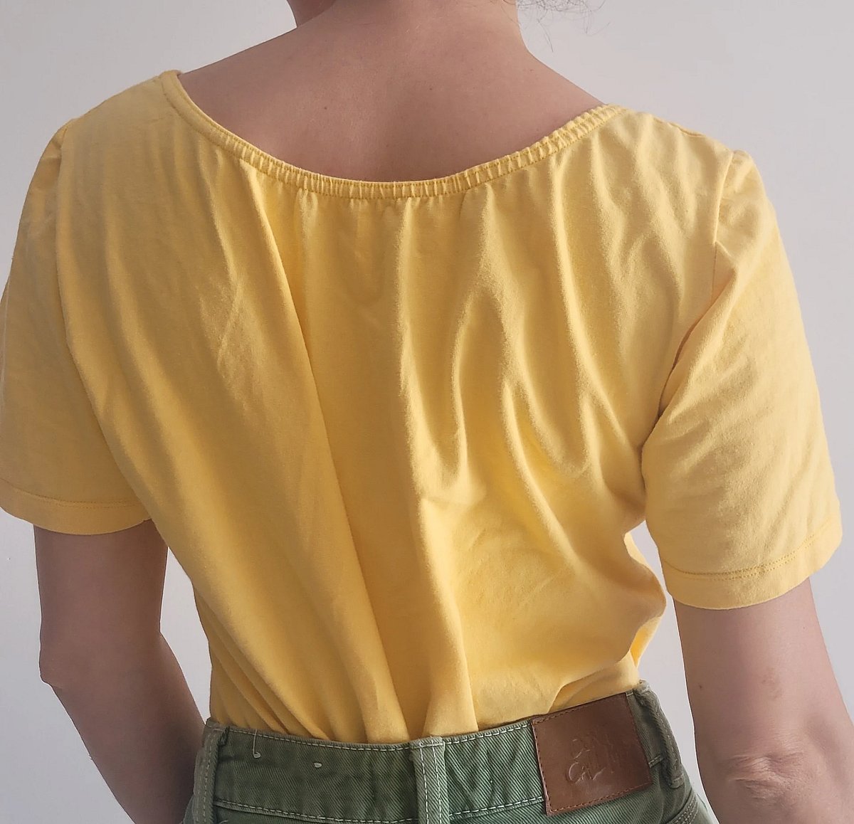 Yellow Scoop Neck Top, photo 2