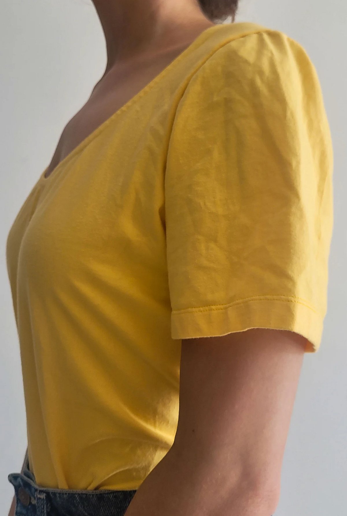 Yellow Scoop Neck Top, photo 4