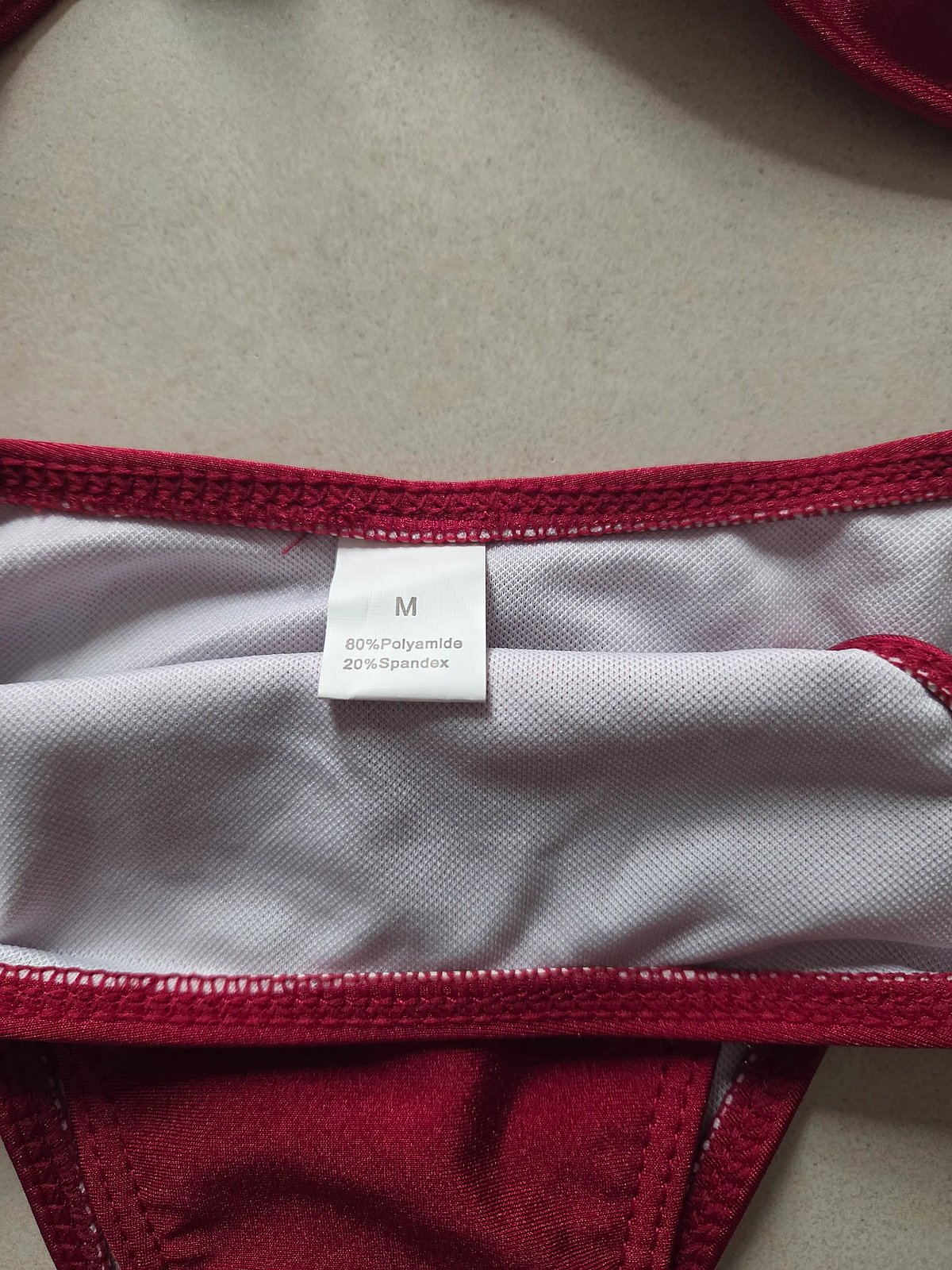 Burgundy Bikini Set with Shell Detail, photo 5