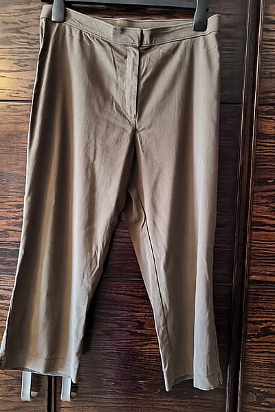 Olive Green Tailored Trousers by Marks and Spencers — pre-loved on Thrifted.mt