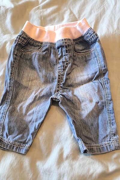 Baby denim elastic waist trousers by Mothercare — pre-loved on Thrifted.mt