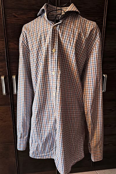 Gagliardi check print formal shirt by Gagliardi — pre-loved on Thrifted.mt