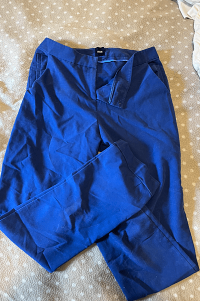 Smart Royal Blue Trousers by ASOS — pre-loved on Thrifted.mt