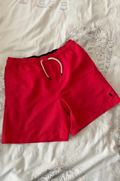Red Ralph Lauren Swim Shorts by Polo Ralph Lauren — pre-loved on Thrifted.mt