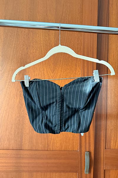 Bershka Striped Strapless Top — pre-loved on Thrifted.mt