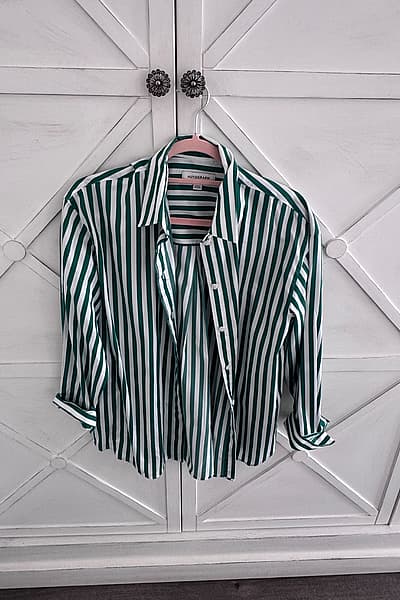 Autograph Green White Stripe Shirt by Autograph — pre-loved on Thrifted.mt