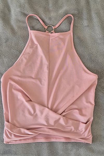 Pink Halter Crop Top by TALLY WEIJL — pre-loved on Thrifted.mt