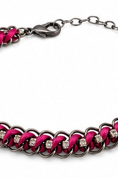 Pink and Dark Metal Bracelet — pre-loved on Thrifted.mt