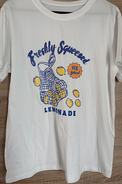Freshly Squeezed Lemonade T-Shirt by Shein — pre-loved on Thrifted.mt